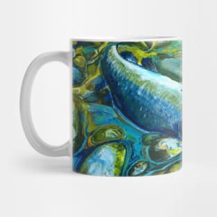 salmon spawn Mug